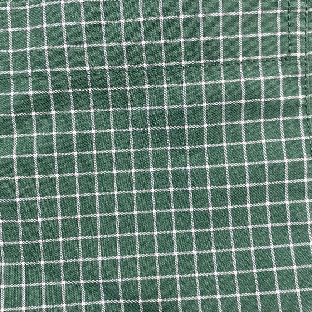 L L Bean Green Check Medium Wrinkle Free Mens Sle… - image 4